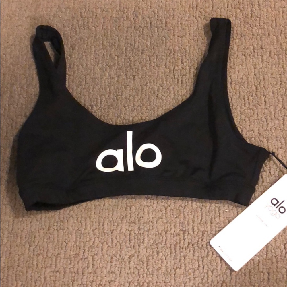 Black Alo Yoga Sports Bra